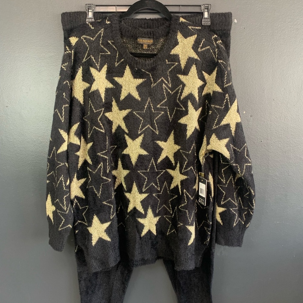 PJ SALVAGE star pajama set size 2X